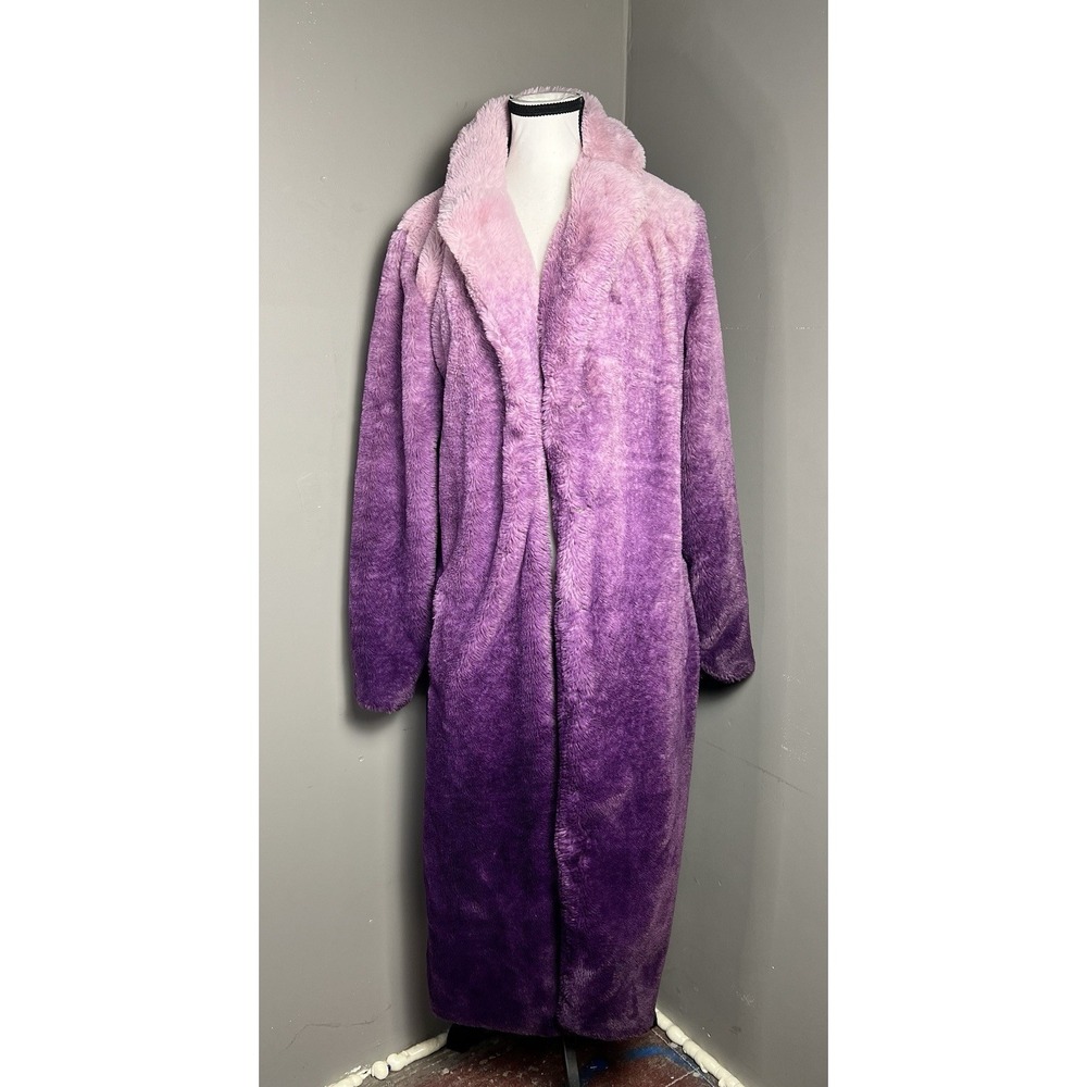 Purple Ombre Women's Coat - Picture 4 of 10